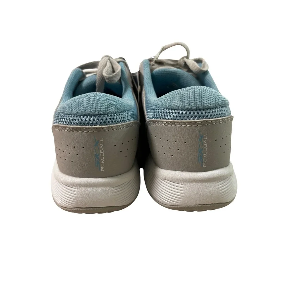 Skechers Viper Court Smash Pickleball Shoes Womens Size 6 Gray Blue Athletic